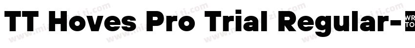 TT Hoves Pro Trial Regular字体转换